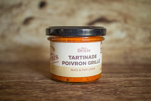Tartinade poivron grillé, maïs et pop corn 90 g 