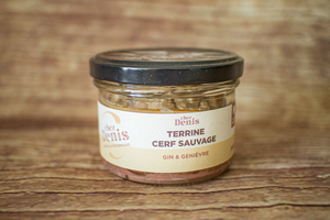 terrine cerf sauvage, gin et genièvre 150 g 