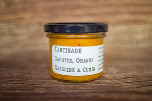 Tartinade carotte, orange sanguine et cumin 90 g 