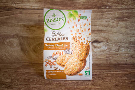 Sablé céréales graines chia & lin 200 g BIO