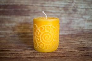 Bougie volutes 9 cm BIO